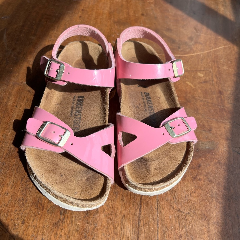 Birkenstock Rio girls’ pink sandal, 12-12.5 (EU 30)